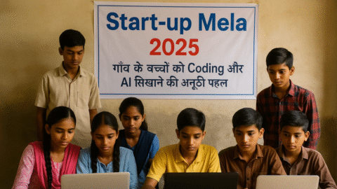 मिर्जापुर में युवाओं का Start‑up मेला: गांव के बच्चों को Coding और AI सिखाने की अनूठी पहल 17 mirzapur-startup-mela-coding-ai-rural-kids
